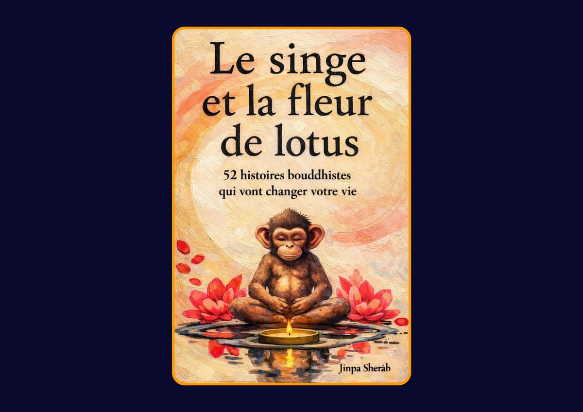 Le singe et la fleur de lotus : 52 histoires bouddhistes qui vont changer votre vie de Jinpa Sherab : Avis honnête - Qu’apprends-tu vraiment dans ce livre ?